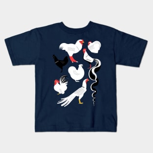 Asian roosters Kids T-Shirt